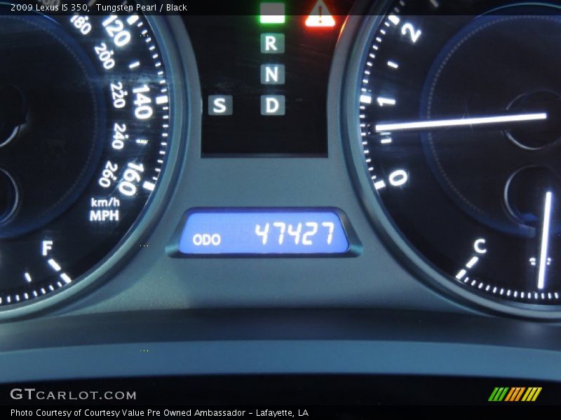 Tungsten Pearl / Black 2009 Lexus IS 350
