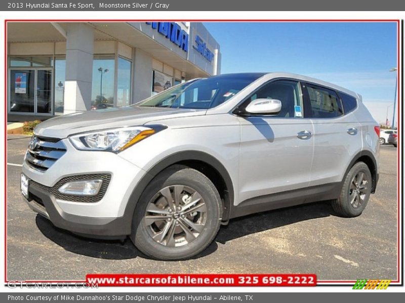 Moonstone Silver / Gray 2013 Hyundai Santa Fe Sport