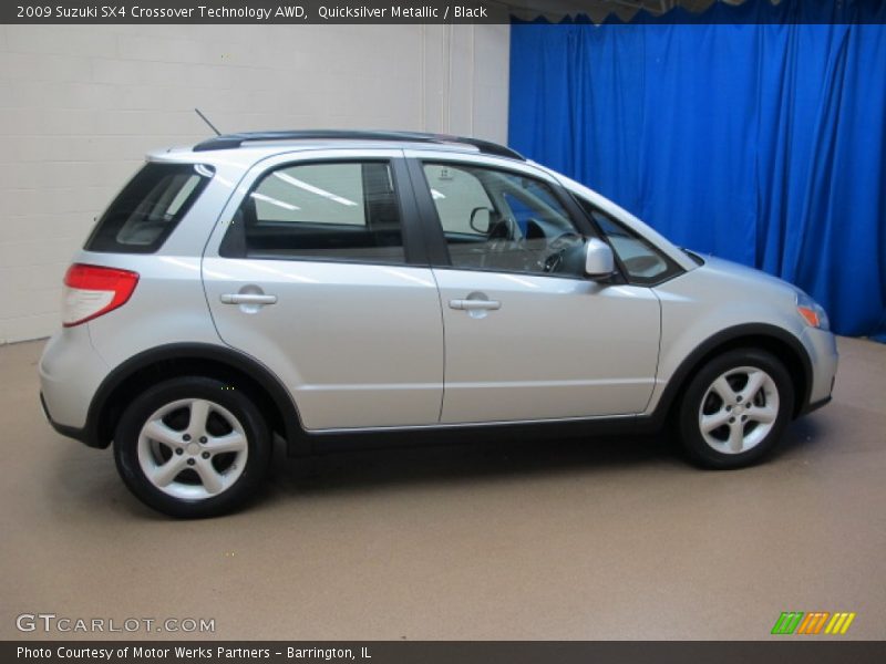 Quicksilver Metallic / Black 2009 Suzuki SX4 Crossover Technology AWD