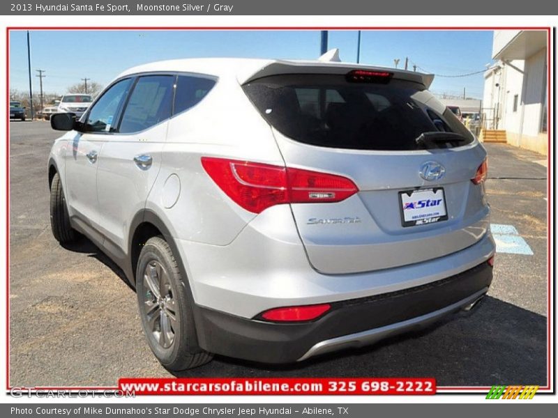 Moonstone Silver / Gray 2013 Hyundai Santa Fe Sport