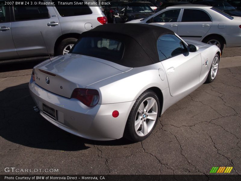 Titanium Silver Metallic / Black 2007 BMW Z4 3.0i Roadster