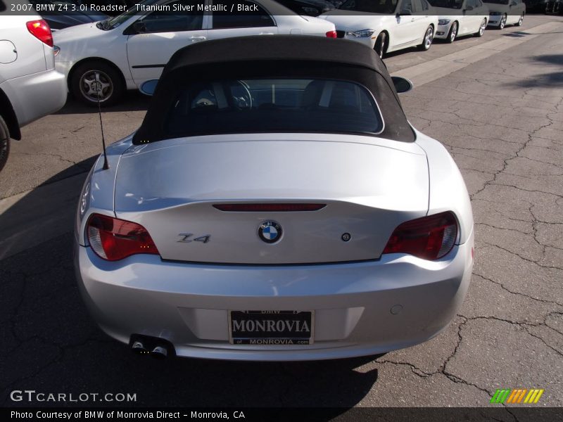 Titanium Silver Metallic / Black 2007 BMW Z4 3.0i Roadster