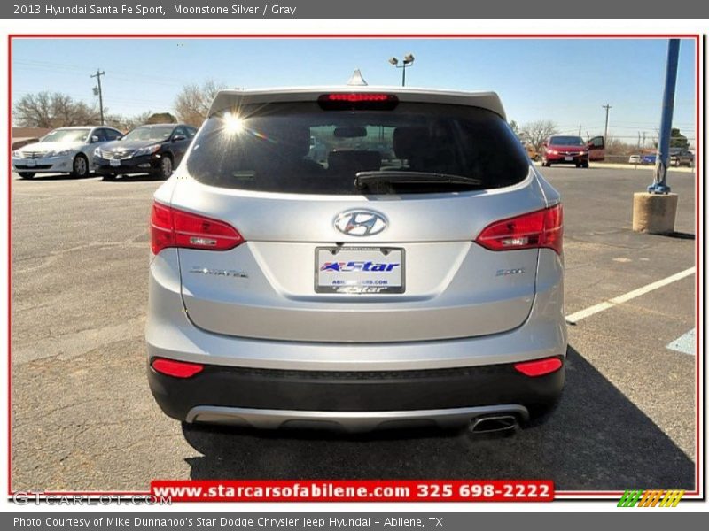 Moonstone Silver / Gray 2013 Hyundai Santa Fe Sport