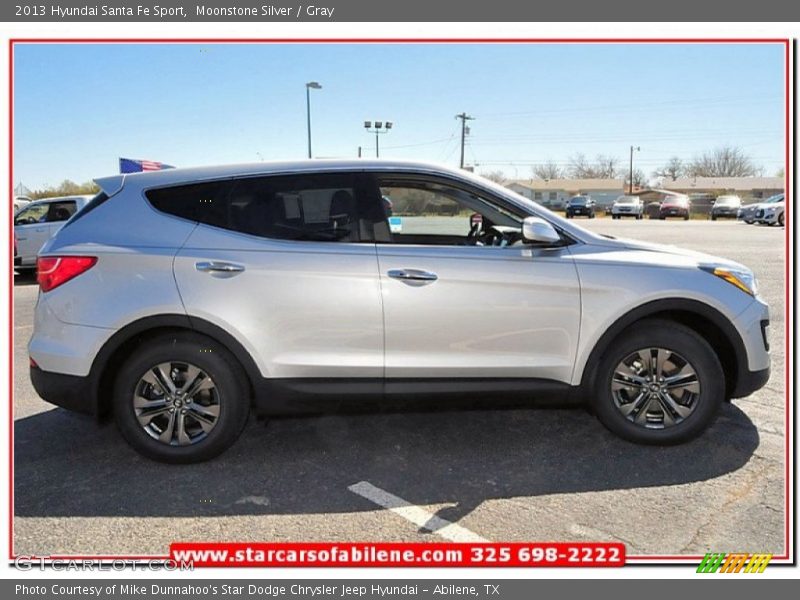 Moonstone Silver / Gray 2013 Hyundai Santa Fe Sport