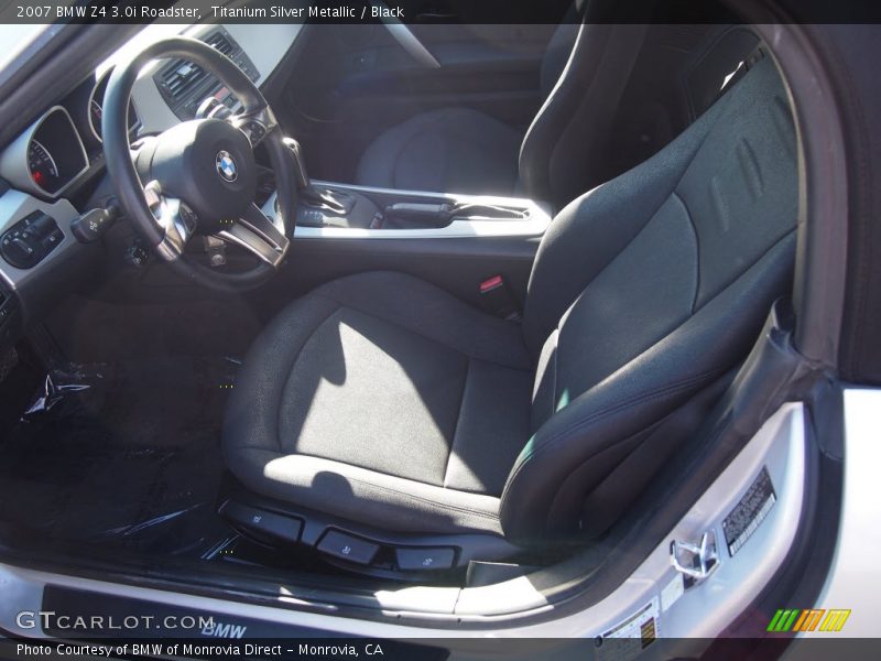 Titanium Silver Metallic / Black 2007 BMW Z4 3.0i Roadster