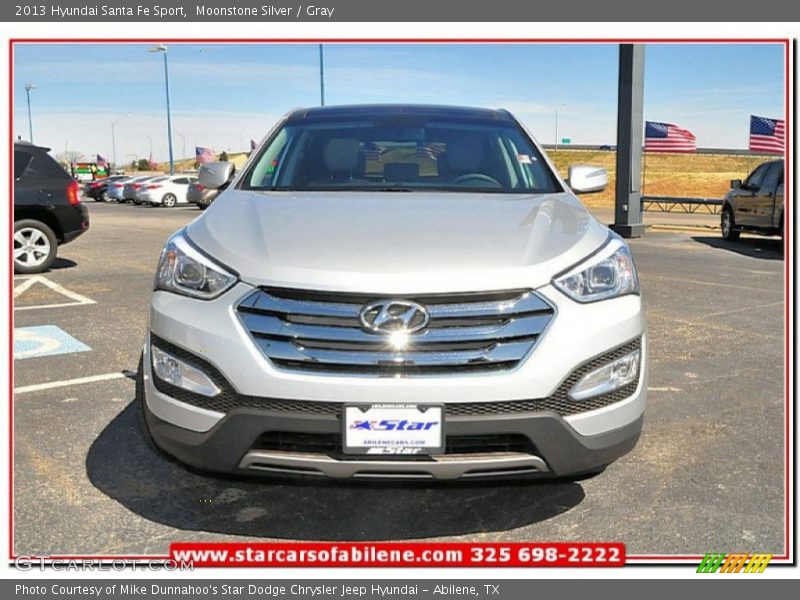 Moonstone Silver / Gray 2013 Hyundai Santa Fe Sport