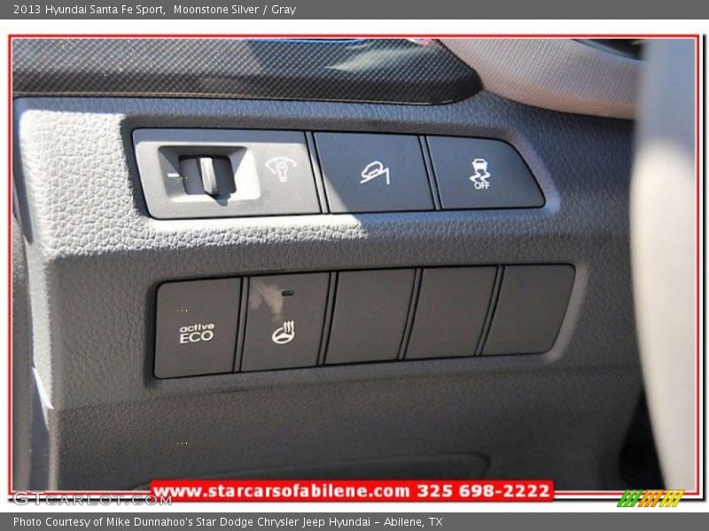 Moonstone Silver / Gray 2013 Hyundai Santa Fe Sport
