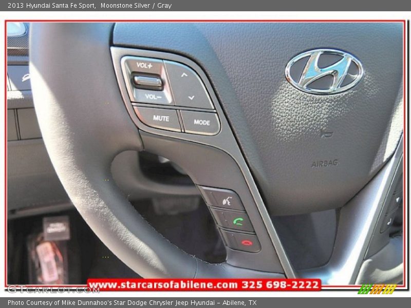 Moonstone Silver / Gray 2013 Hyundai Santa Fe Sport
