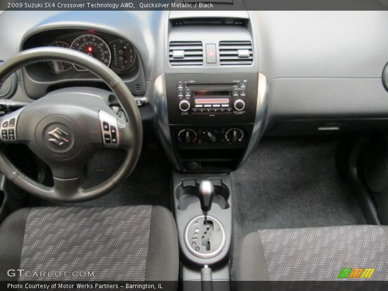 Quicksilver Metallic / Black 2009 Suzuki SX4 Crossover Technology AWD