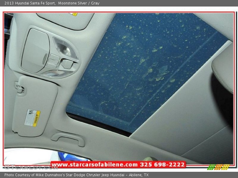 Moonstone Silver / Gray 2013 Hyundai Santa Fe Sport