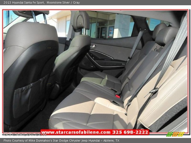 Moonstone Silver / Gray 2013 Hyundai Santa Fe Sport
