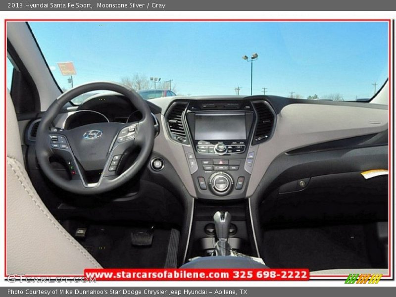 Moonstone Silver / Gray 2013 Hyundai Santa Fe Sport