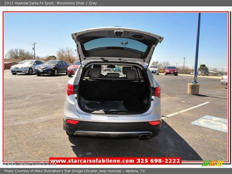 Moonstone Silver / Gray 2013 Hyundai Santa Fe Sport