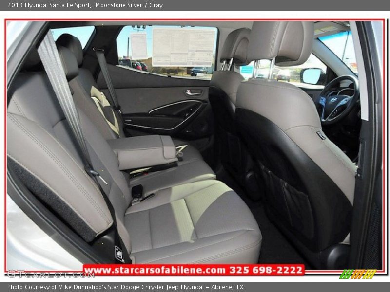 Moonstone Silver / Gray 2013 Hyundai Santa Fe Sport