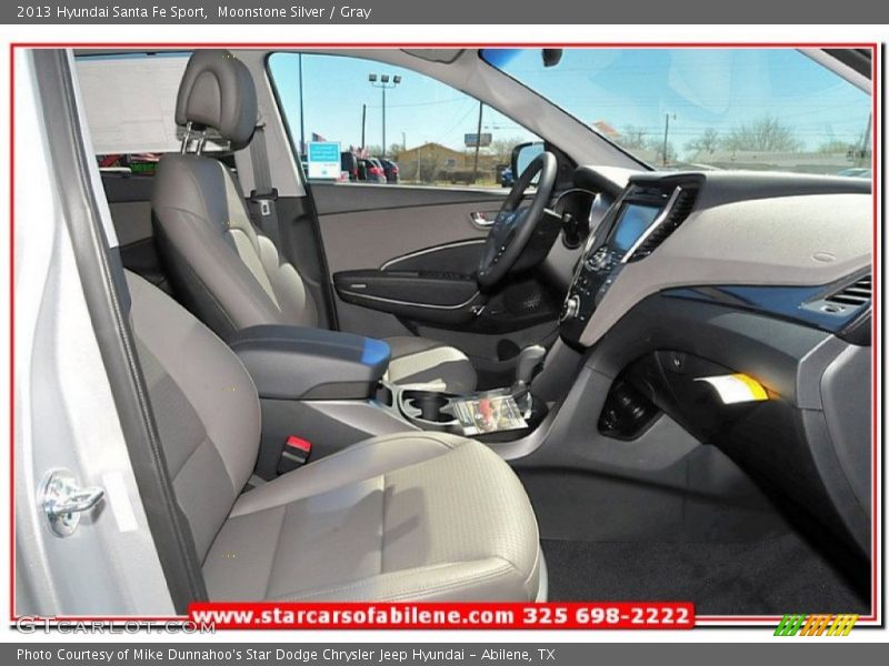 Moonstone Silver / Gray 2013 Hyundai Santa Fe Sport