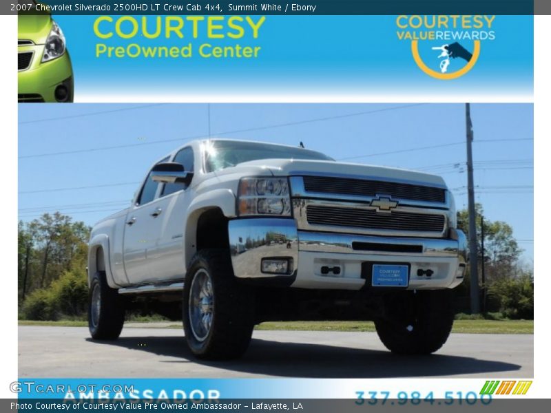 Summit White / Ebony 2007 Chevrolet Silverado 2500HD LT Crew Cab 4x4