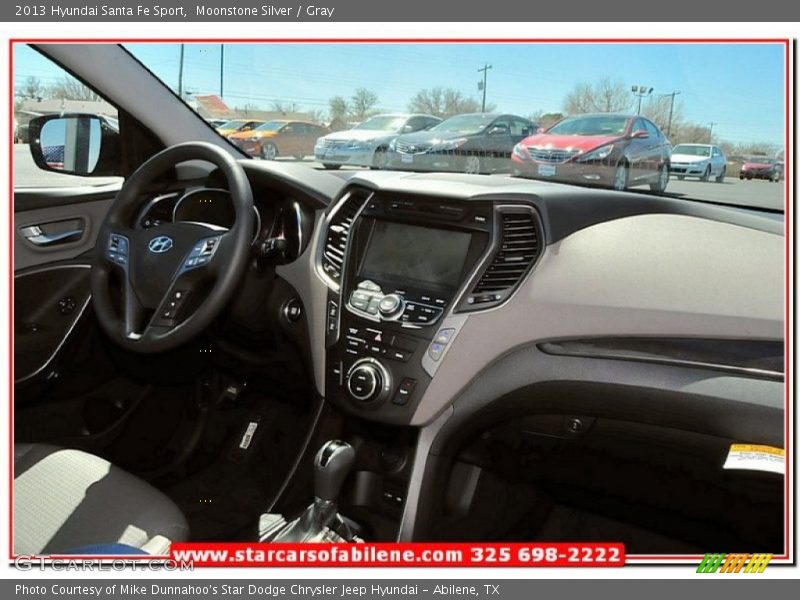 Moonstone Silver / Gray 2013 Hyundai Santa Fe Sport