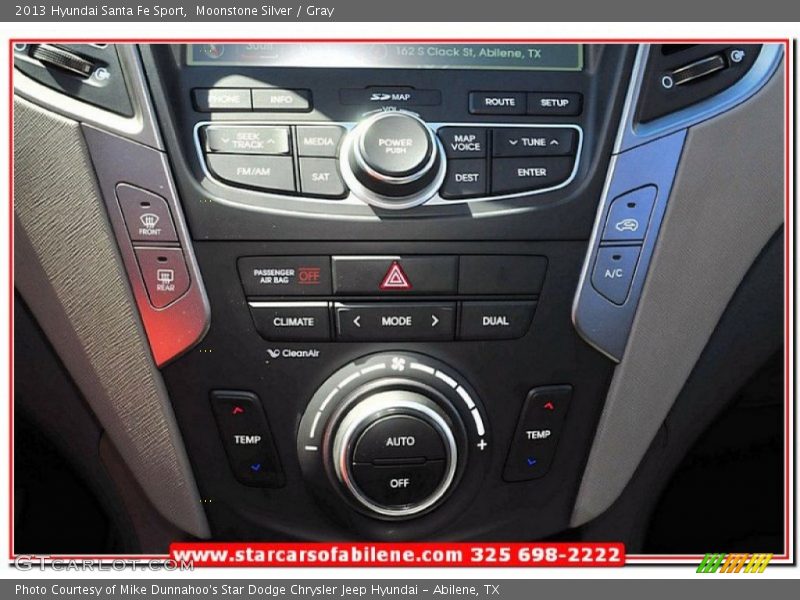 Moonstone Silver / Gray 2013 Hyundai Santa Fe Sport
