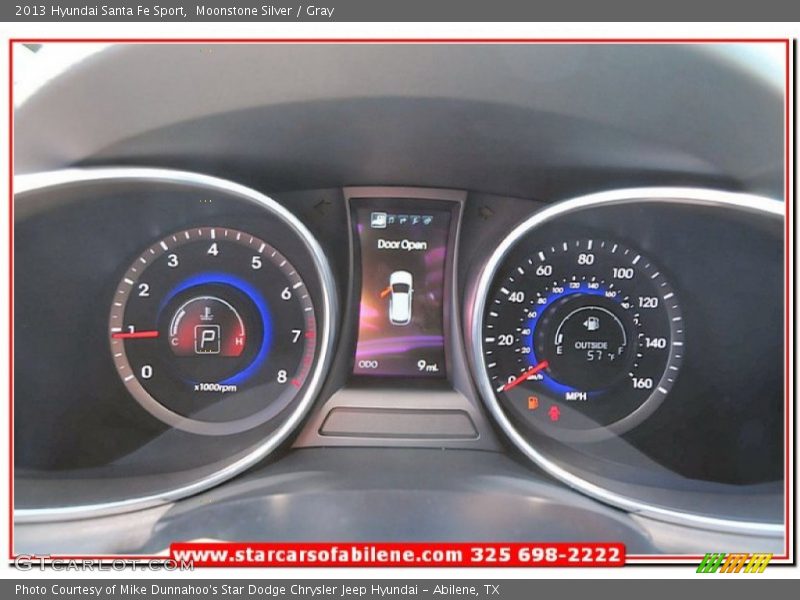 Moonstone Silver / Gray 2013 Hyundai Santa Fe Sport