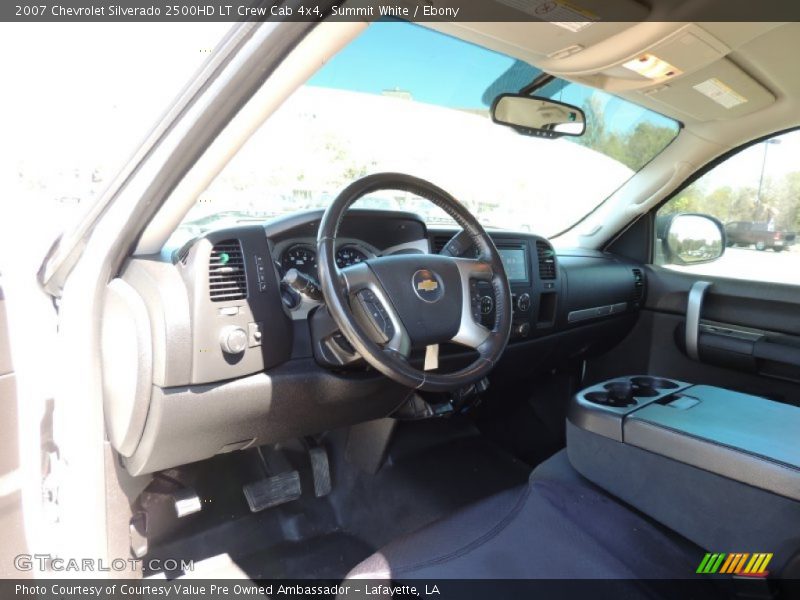 Summit White / Ebony 2007 Chevrolet Silverado 2500HD LT Crew Cab 4x4
