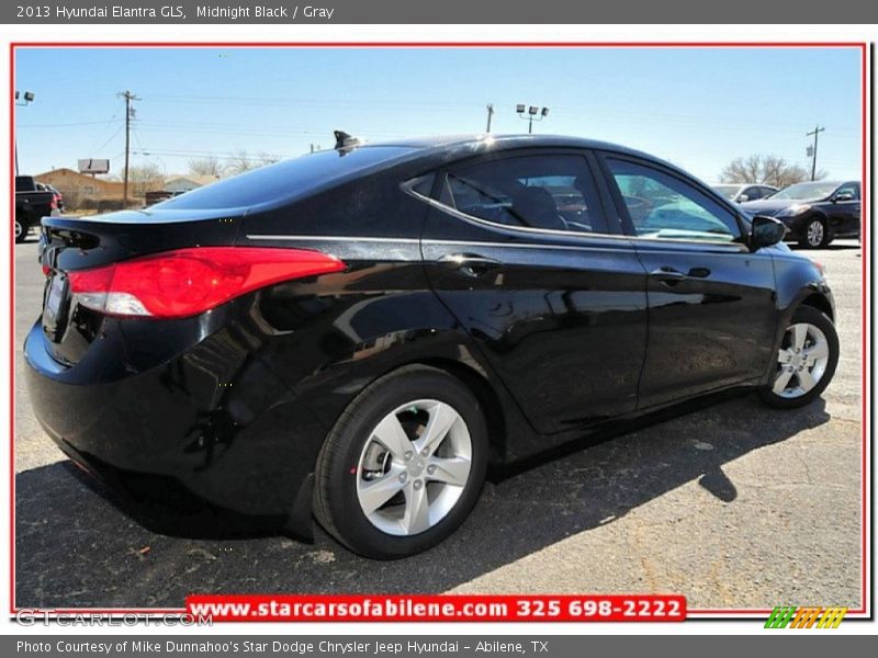 Midnight Black / Gray 2013 Hyundai Elantra GLS