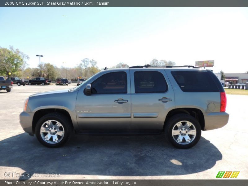 Steel Gray Metallic / Light Titanium 2008 GMC Yukon SLT