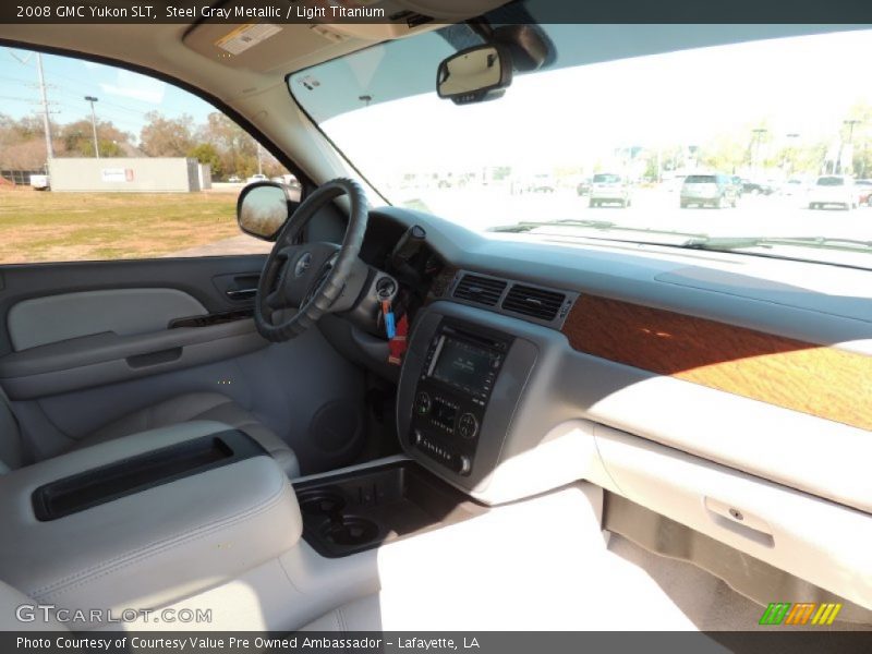 Steel Gray Metallic / Light Titanium 2008 GMC Yukon SLT