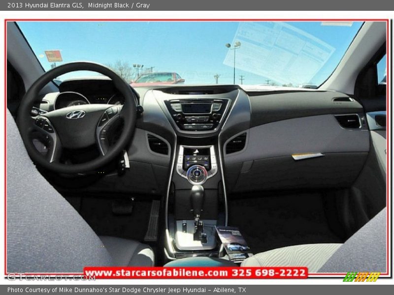 Midnight Black / Gray 2013 Hyundai Elantra GLS