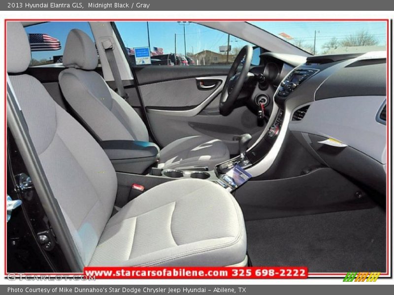 Midnight Black / Gray 2013 Hyundai Elantra GLS