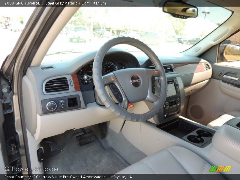 Steel Gray Metallic / Light Titanium 2008 GMC Yukon SLT