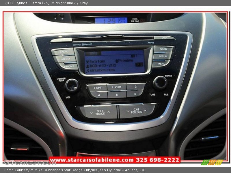 Midnight Black / Gray 2013 Hyundai Elantra GLS