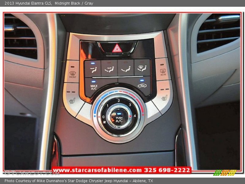 Midnight Black / Gray 2013 Hyundai Elantra GLS