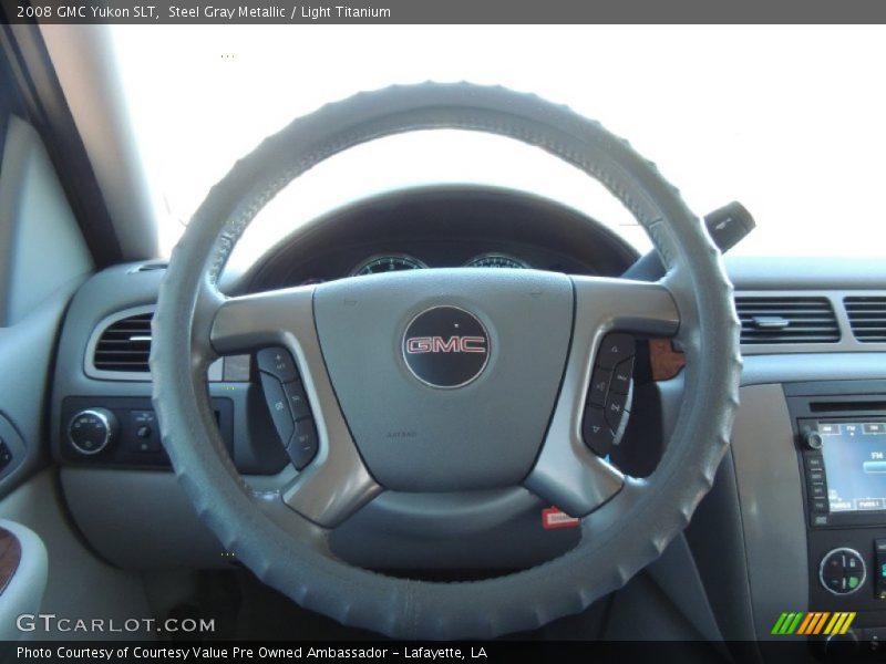 Steel Gray Metallic / Light Titanium 2008 GMC Yukon SLT