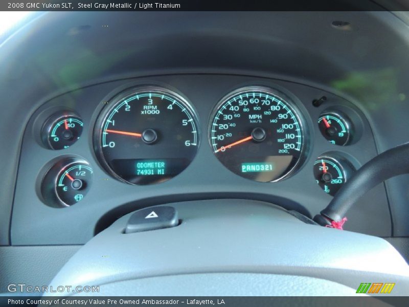 Steel Gray Metallic / Light Titanium 2008 GMC Yukon SLT