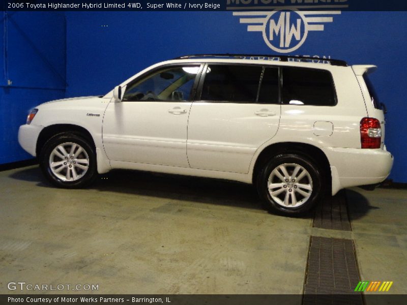 Super White / Ivory Beige 2006 Toyota Highlander Hybrid Limited 4WD