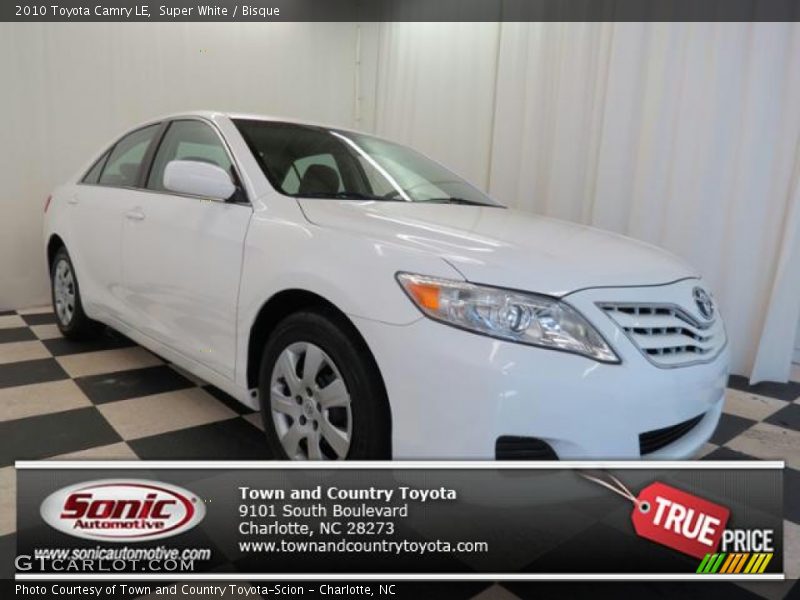Super White / Bisque 2010 Toyota Camry LE
