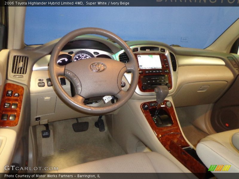 Super White / Ivory Beige 2006 Toyota Highlander Hybrid Limited 4WD