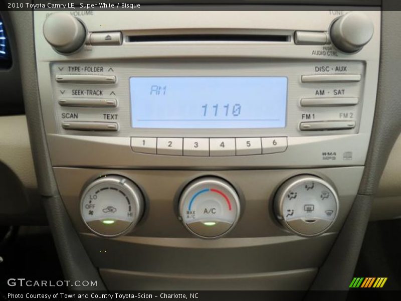 Super White / Bisque 2010 Toyota Camry LE