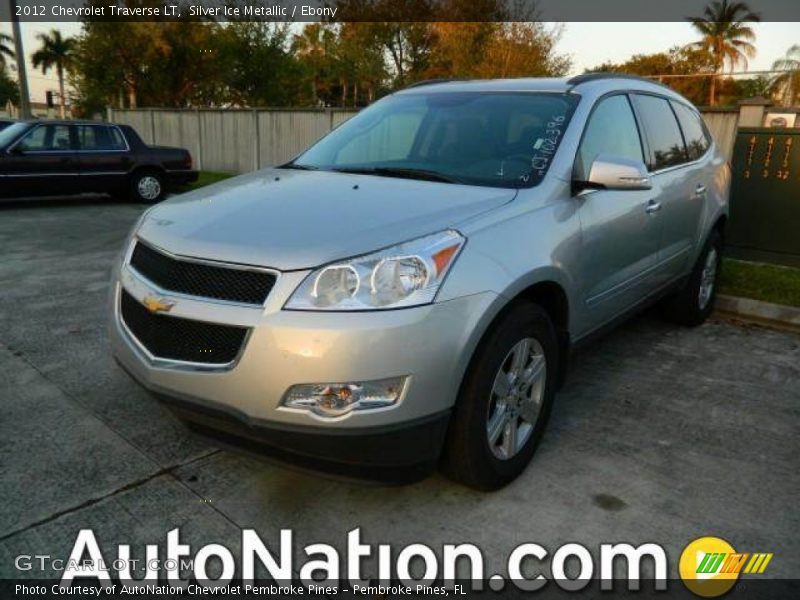 Silver Ice Metallic / Ebony 2012 Chevrolet Traverse LT