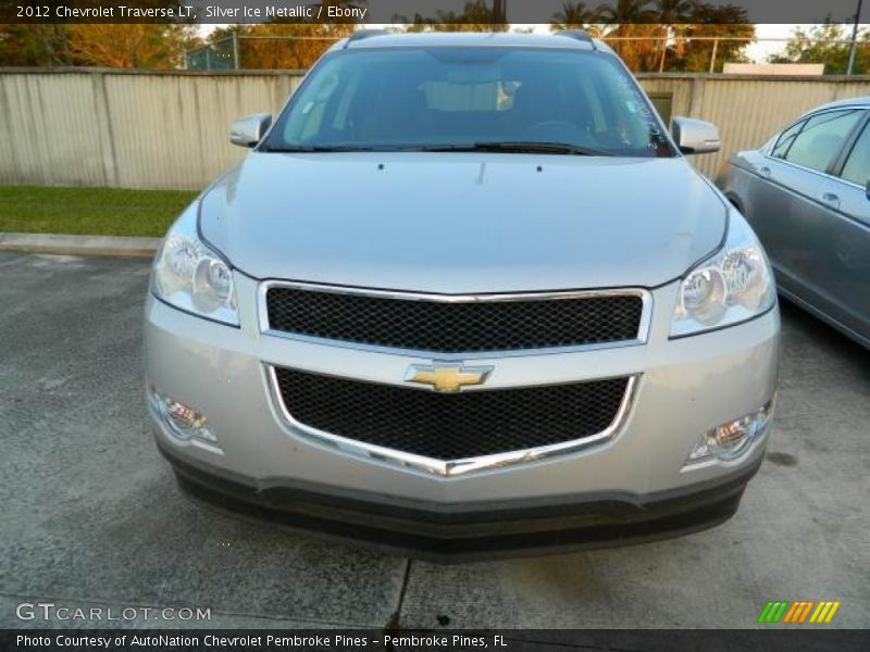 Silver Ice Metallic / Ebony 2012 Chevrolet Traverse LT