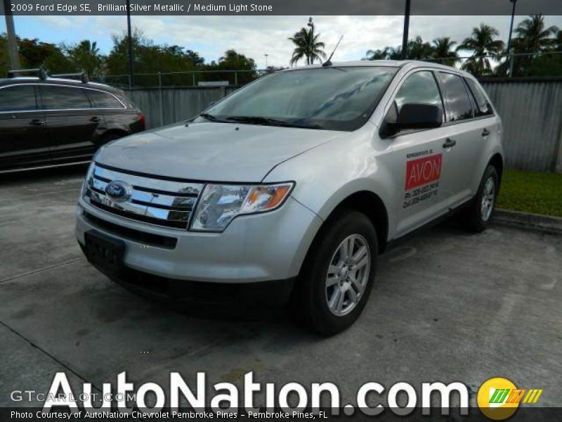 Brilliant Silver Metallic / Medium Light Stone 2009 Ford Edge SE