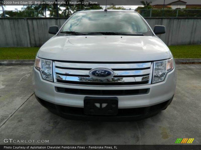 Brilliant Silver Metallic / Medium Light Stone 2009 Ford Edge SE