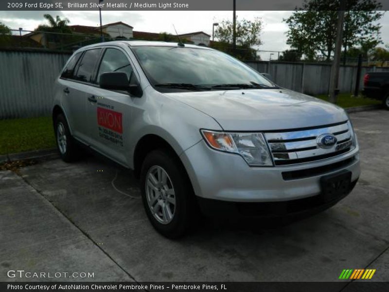 Brilliant Silver Metallic / Medium Light Stone 2009 Ford Edge SE