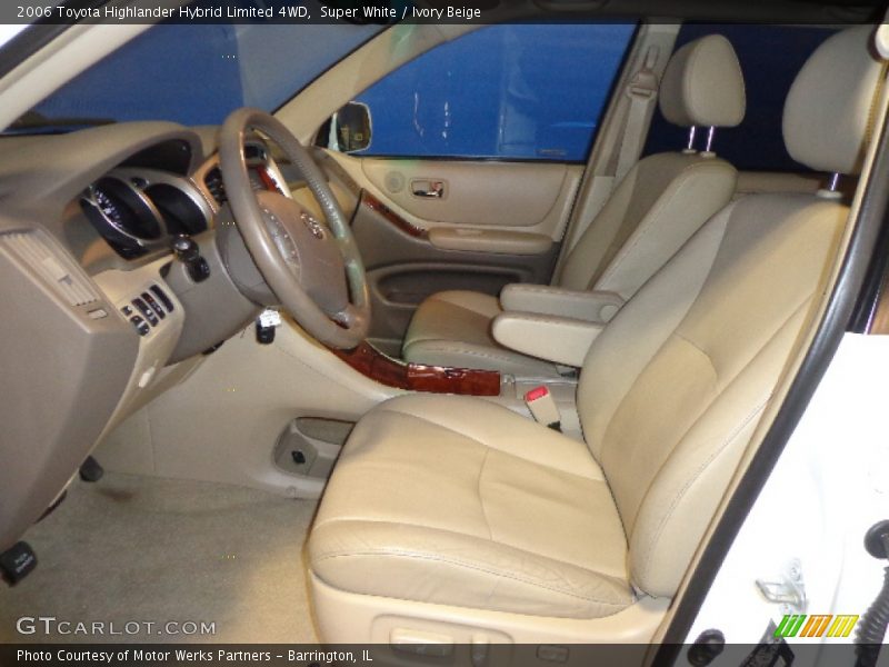Super White / Ivory Beige 2006 Toyota Highlander Hybrid Limited 4WD