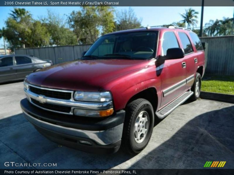 Sport Red Metallic / Gray/Dark Charcoal 2006 Chevrolet Tahoe LS