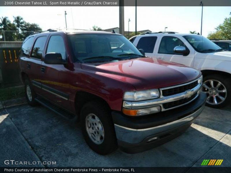 Sport Red Metallic / Gray/Dark Charcoal 2006 Chevrolet Tahoe LS