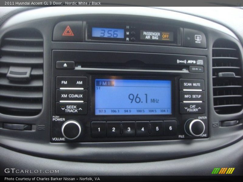 Audio System of 2011 Accent GL 3 Door