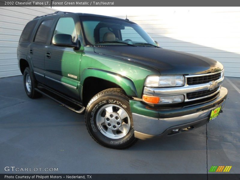 Forest Green Metallic / Tan/Neutral 2002 Chevrolet Tahoe LT
