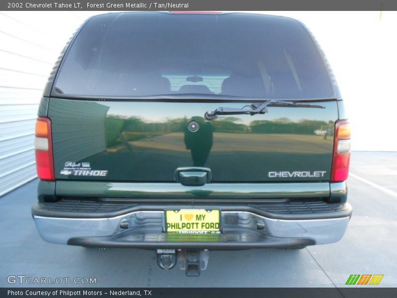 Forest Green Metallic / Tan/Neutral 2002 Chevrolet Tahoe LT