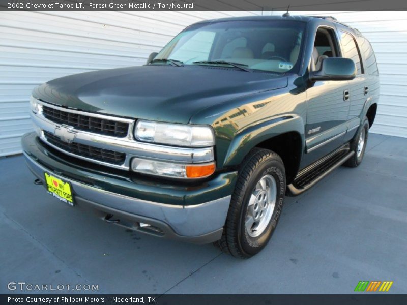 Forest Green Metallic / Tan/Neutral 2002 Chevrolet Tahoe LT